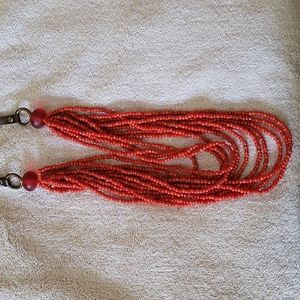 Multi-strand bead necklace